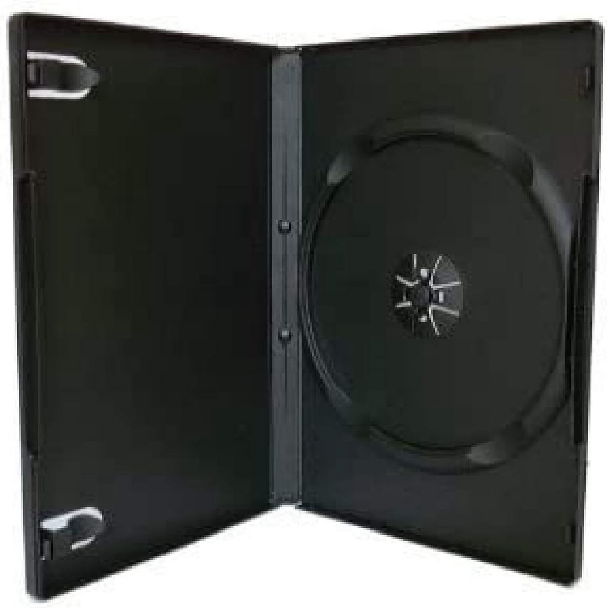 10x Dunne DVD Hoezen Zwart - 14mm Enkele Spindel Verpakking