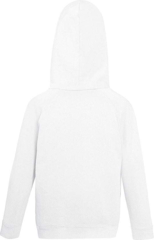 Fruit of the Loom Kids hoodie - Maat 116 (5-6) - Kleur Wit