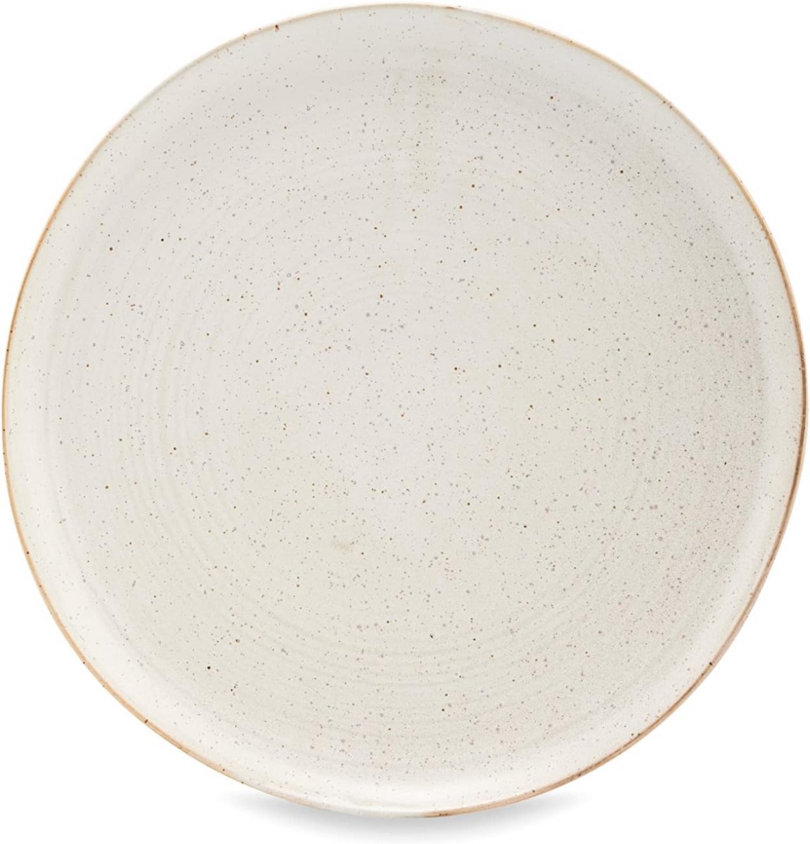 Grijs/Wit Porseleinen Bord Pion - Middelgroot Dinerbord