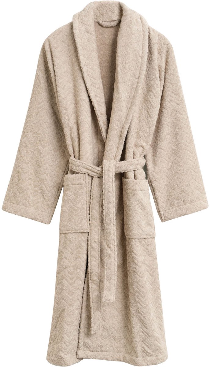 GANT Badjas JACQUARD HERRINGBONE ROBE Set van 1