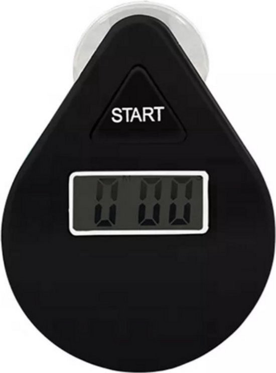 Douche Timer - Water Besparend - Tijd Besparend - Showertimer - Douchetimer 5 Minuten - Geld Besparen - Zwart