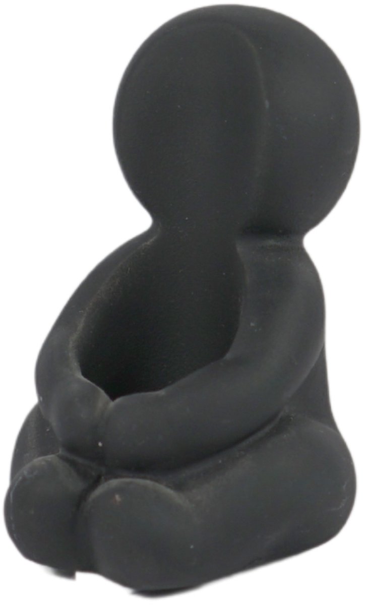 Hug candle holder Black
