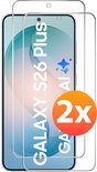 Twee screenprotectors voor de Samsung Galaxy S26 Plus.