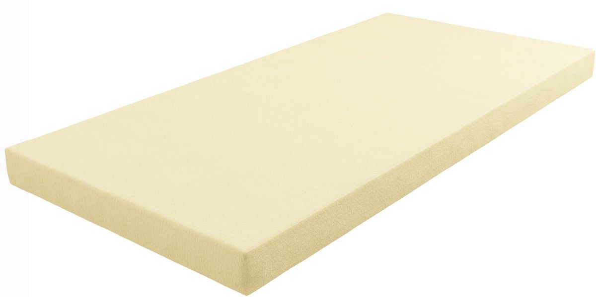 Nikola - Uni Hoeslaken Kinderbed - 2-pack - Jersey Katoen - Geel - 90x180 cm