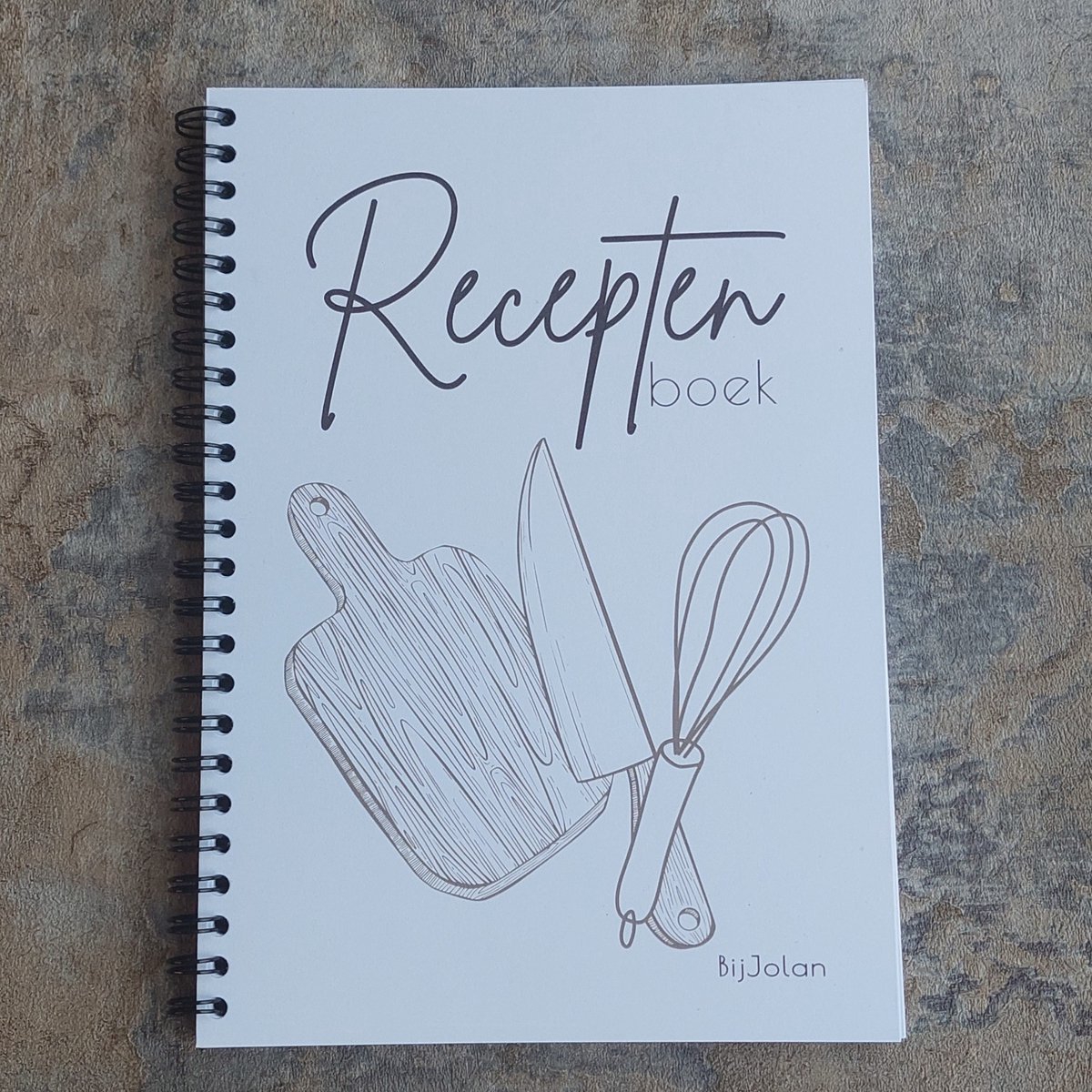 Receptenboek invulboek - 25 pagina's - A5 formaat - BijJolan - Persoonlijk Kookboek