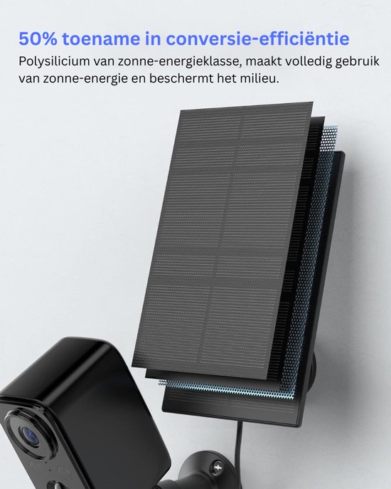 Camerabewaking - Beveiligingscamera Draadloos Buiten - Bewakingscamera - Zwart van Merkloos — afbeelding 4