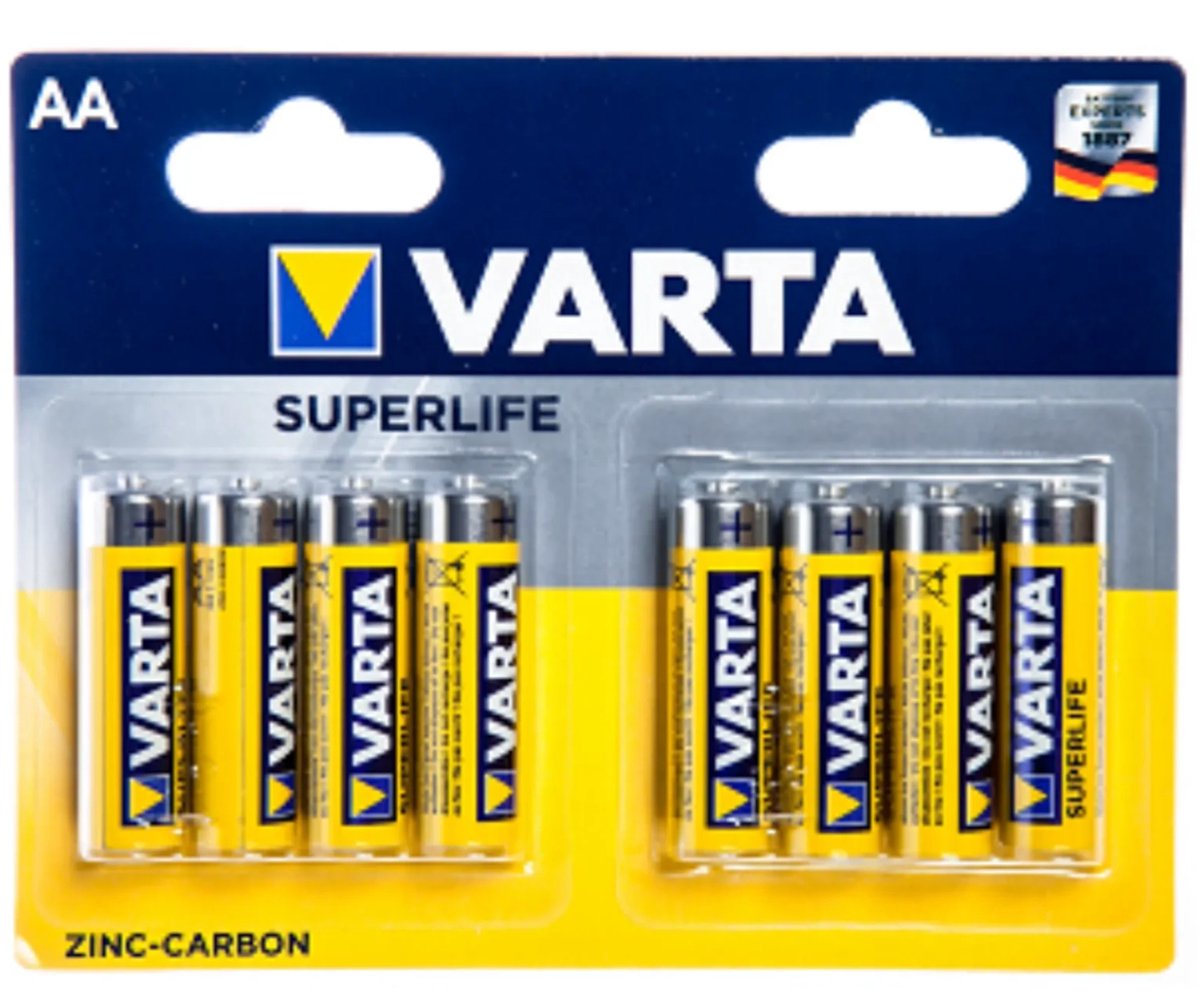 Varta Batterijen Aa Superlife R06 1,5v Zink-carbon 8 Stuks