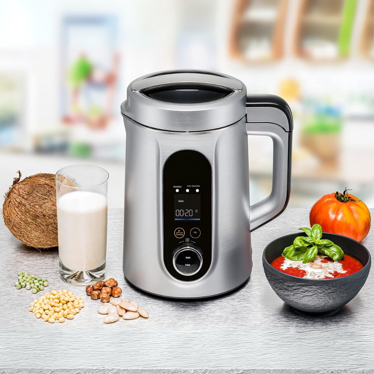 Zyrex® Soepmaker - Soepmakers - Soupmaker - Zilver - 22cm x 23cm x 28cm
