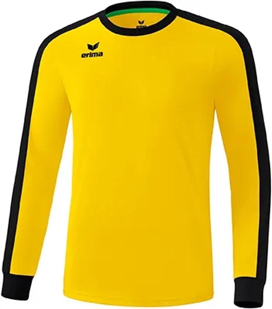 Erima Retro Star Voetbalshirt Lange Mouw Heren - Geel / Zwart | Maat: XL