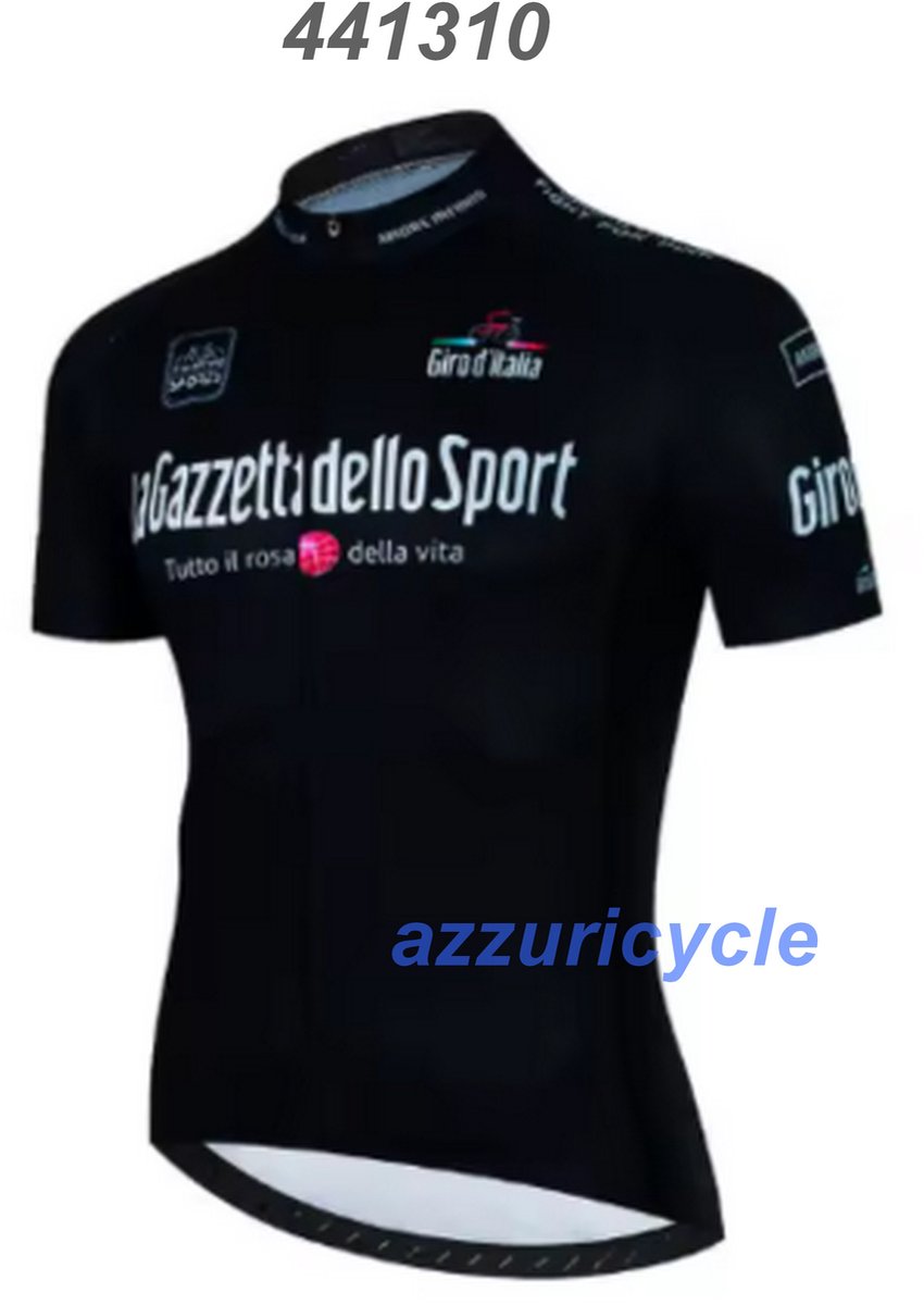 Fietsshirt Gazzetta Dello Sport Zwart S