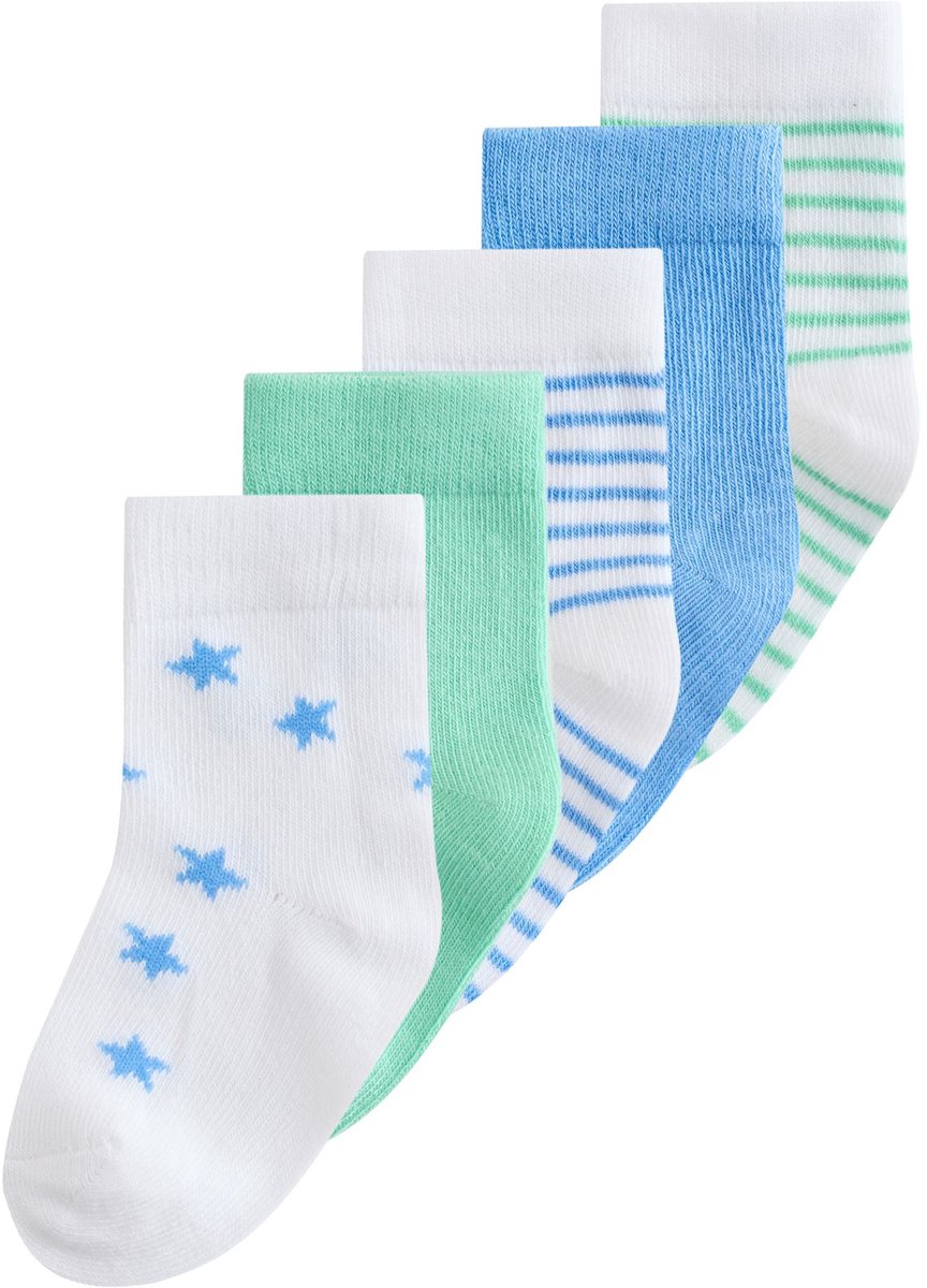 Next - Jongens - Set van 5 paar babysokken - Blauw
