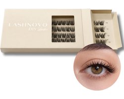 Lashnovo - Nola - DIY Cluster Lashes - 10 & 12 & 14 mm - Wimperextensions - Nepwimpers - Wimpers