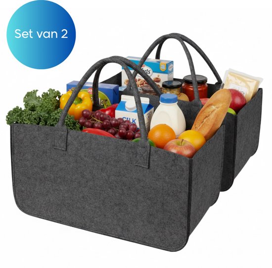 Janse - Cabas - Shopper - Sac solide - Sac en Feutres - Sac robuste - Sac de rangement - Sac de voyage