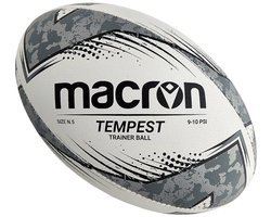 Macron Tempest (Size 3) Rugbybal - Zwart | Maat: 3