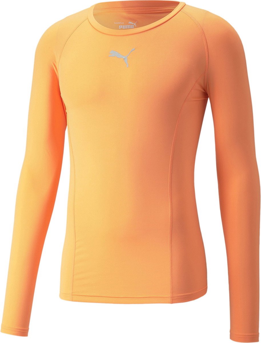 Puma Liga Baselayer Shirt Lange Mouw Heren Fluo Oranje