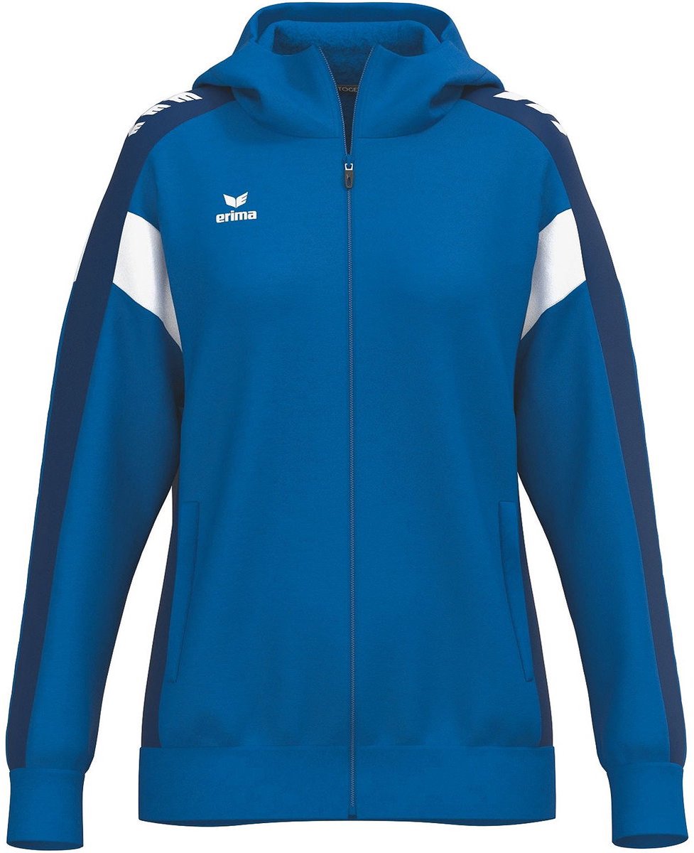 Erima Celebrate 125 Trainingsjack Met Capuchon Dames - New Royal / New Navy | Maat: 44