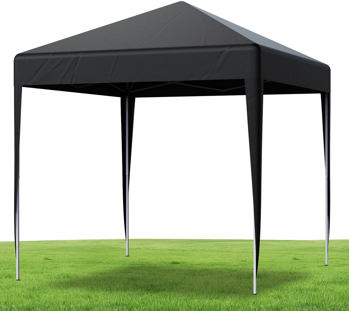 LOEFME Partytent - Opvouwbare tent - Paviljoen - 2x2m - Easy Up - Versterkt Frame - Waterdicht - Draagtas - Grij
