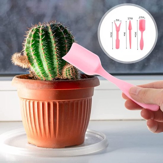 4-delige set gereedschap voor vetplanten - Tuingereedschapsset - Gereedschapsset voor terrariums binnenshuis - Handgereedschap voor het planten - Tuingereedschap voor — afbeelding 2