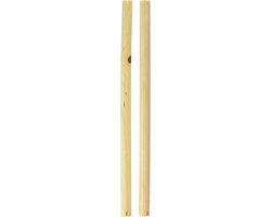 Houten Vogelbaars - Zitstok Vogels - Vogelkooi Inrichting - Natuurlijk Hout - 35 cm Lengte