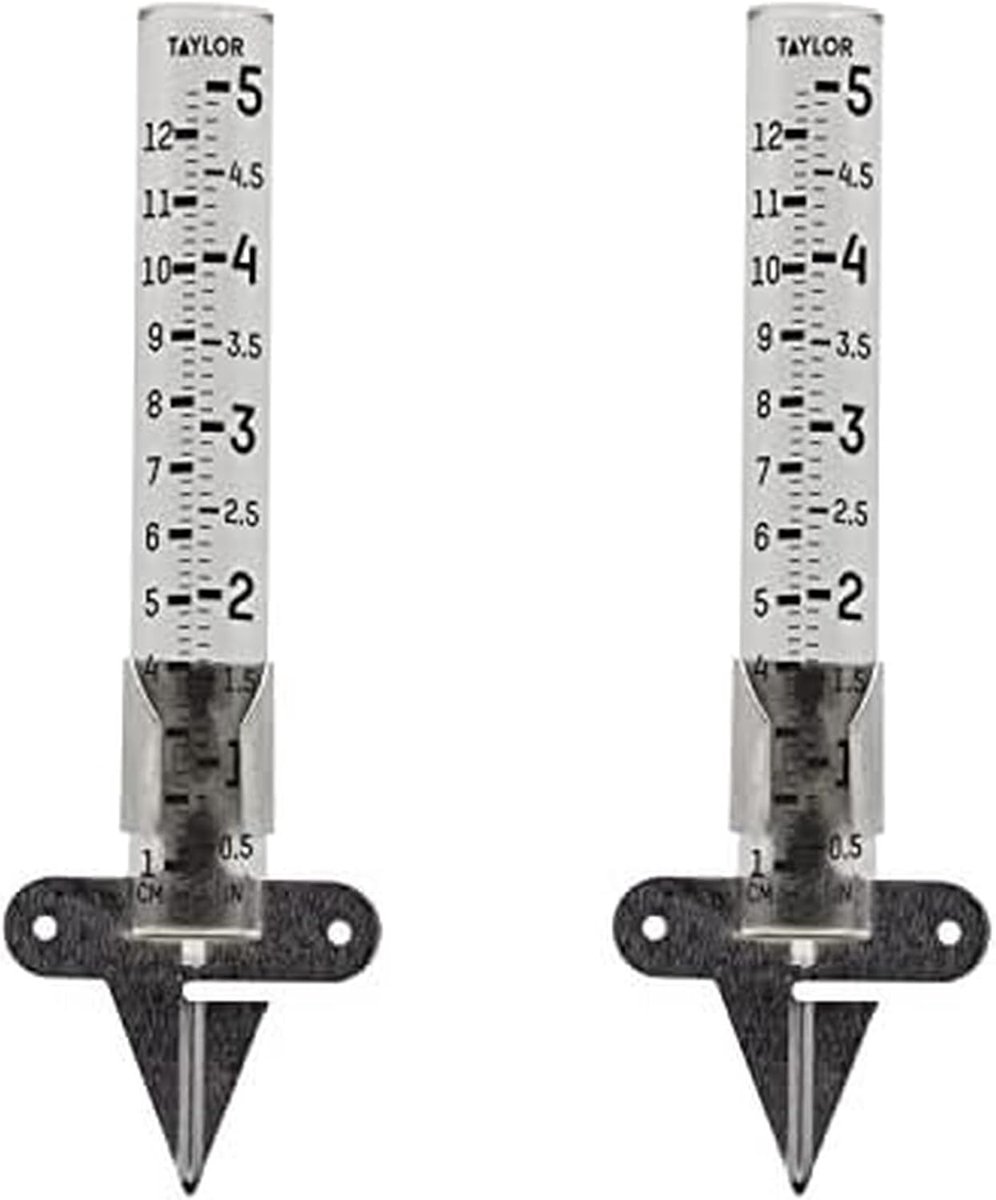 Regenmeter Glas - Neerslagmeter Tuin - Gazon Onderhoud - Duidelijke Markeringen - Tot 127 cm - Transparant