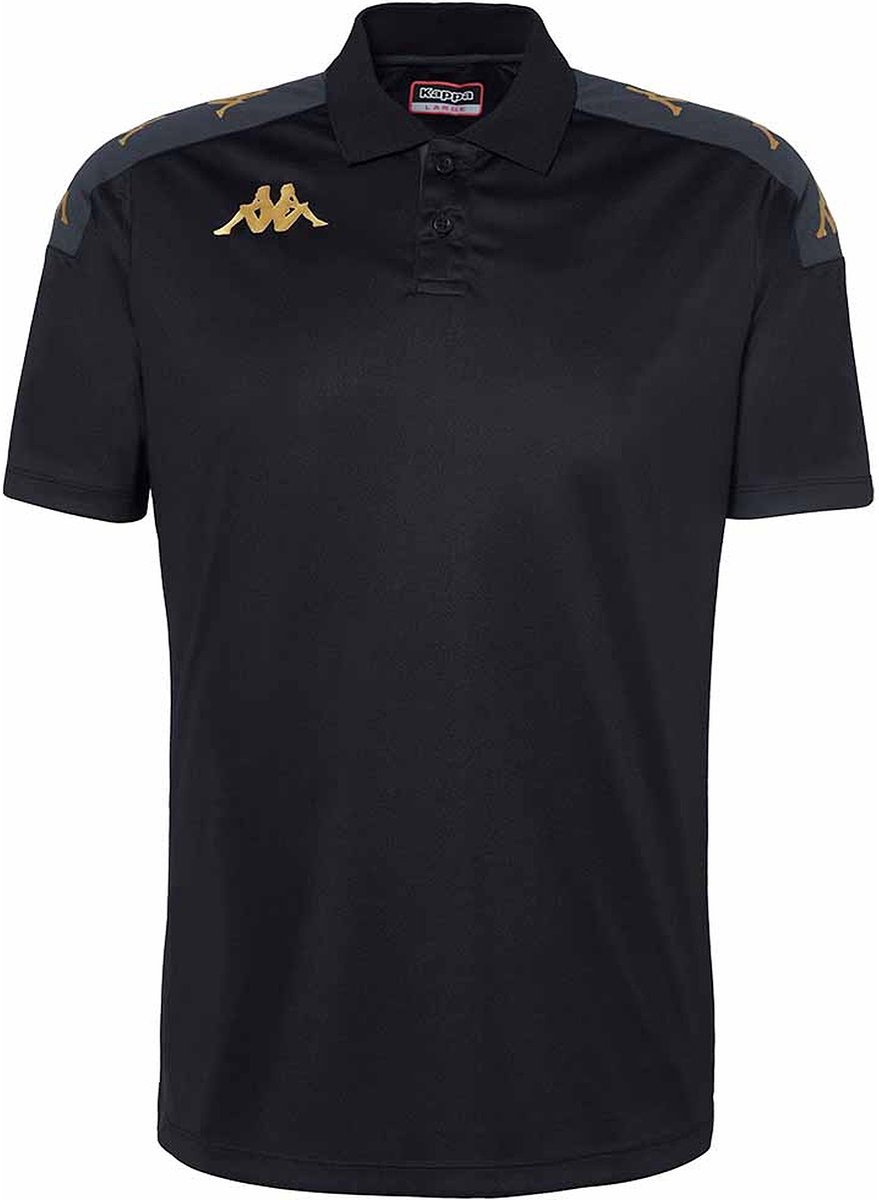 Kappa Banda Ghiolo Polo Heren - Zwart | Maat: S