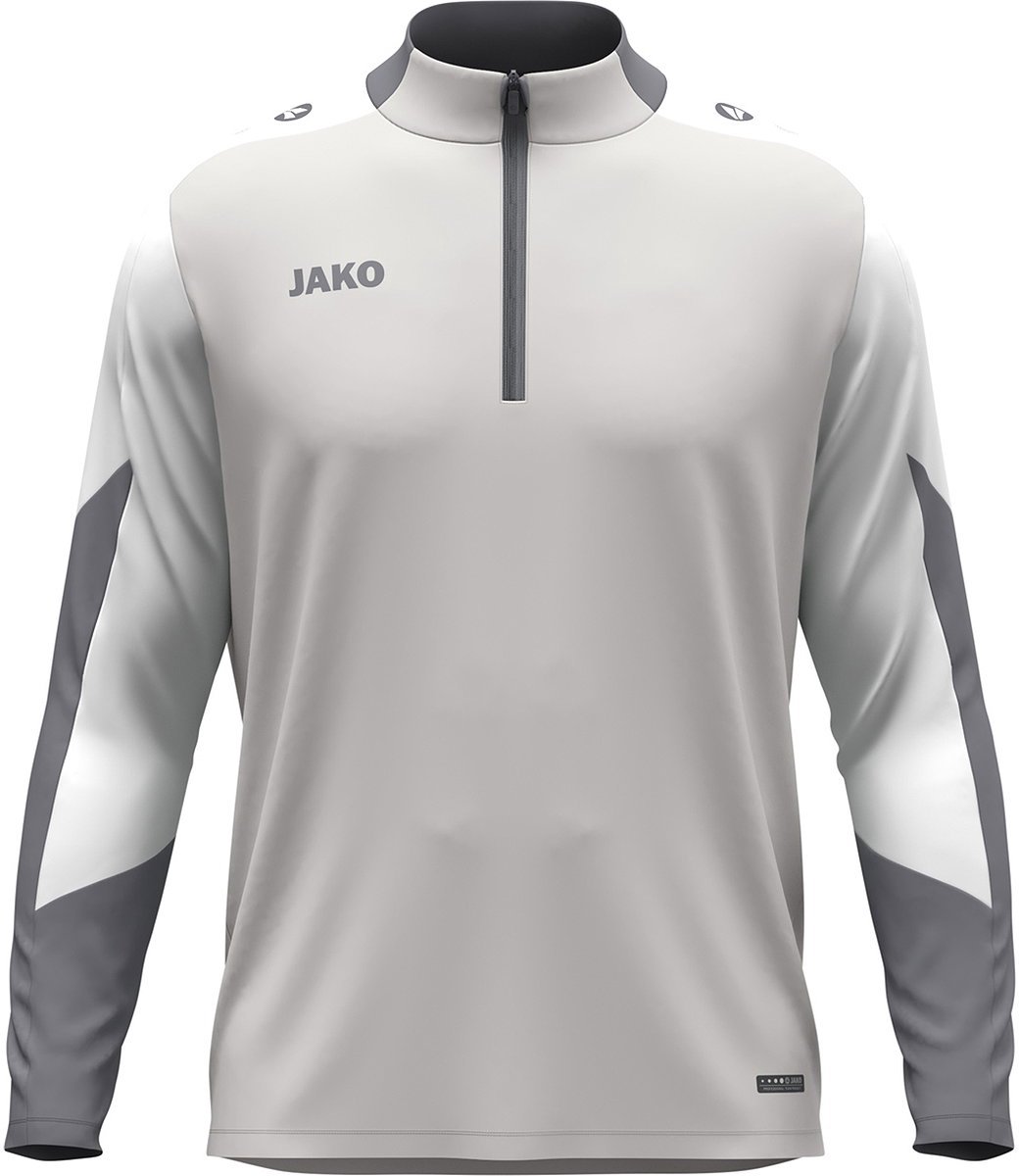 Jako Dynamic Ziptop Dames - Lichtgrijs / Wit / Grijs | Maat: L