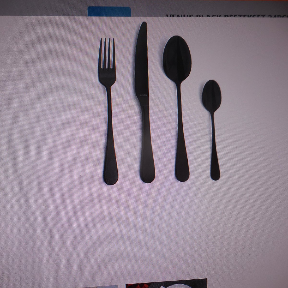 VENUS BLACK BESTEKSET 24PCS HOUTEN KIST