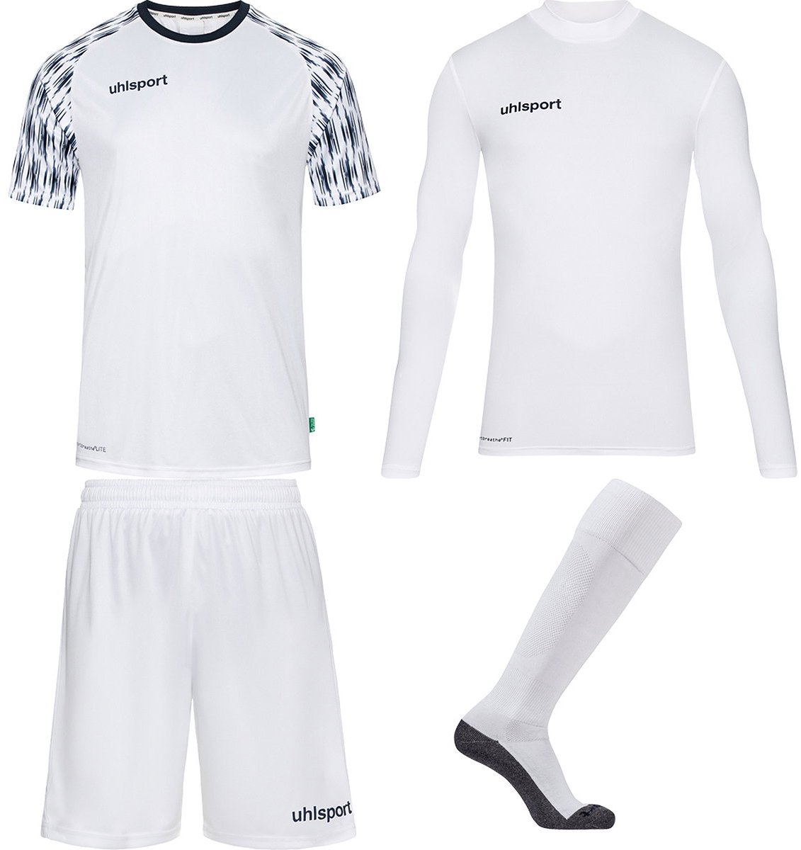 Uhlsport Reaction Keeperset Heren - Wit / Marine | Maat: XL