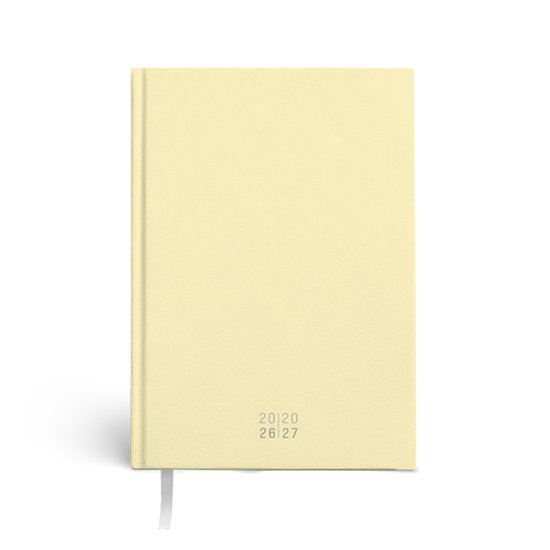 SOHO - Agenda A5 - Schooljaar 26/27 - Trendy Colors - 1 week op 2 pagina's - Inclusief Leeslint - Geel