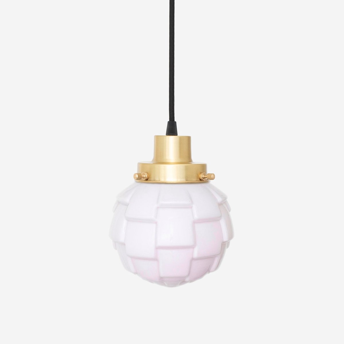 Hanglamp aan snoer Bretagne Blush 20's Messing - Art Deco Trade