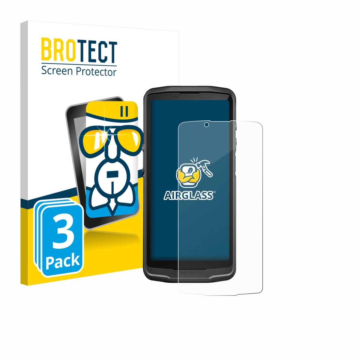 Screenprotector 3 Stuks voor Crosscall Core M6 Beschermglas transparant