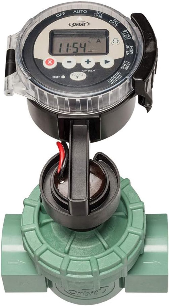 Automatische Sproeier Timer - Bewateringscomputer - Tuin Automatiseren - Batterij Aangedreven - 9.5 x 19.7 x 14.6 cm - Groen