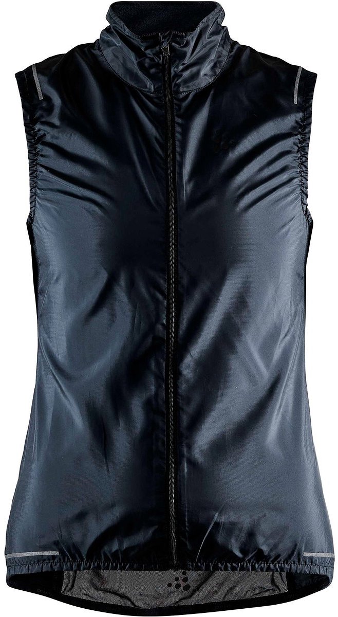 Craft Adv Essence Light Mouwloos Fietswindjack Dames - Zwart | Maat: XL