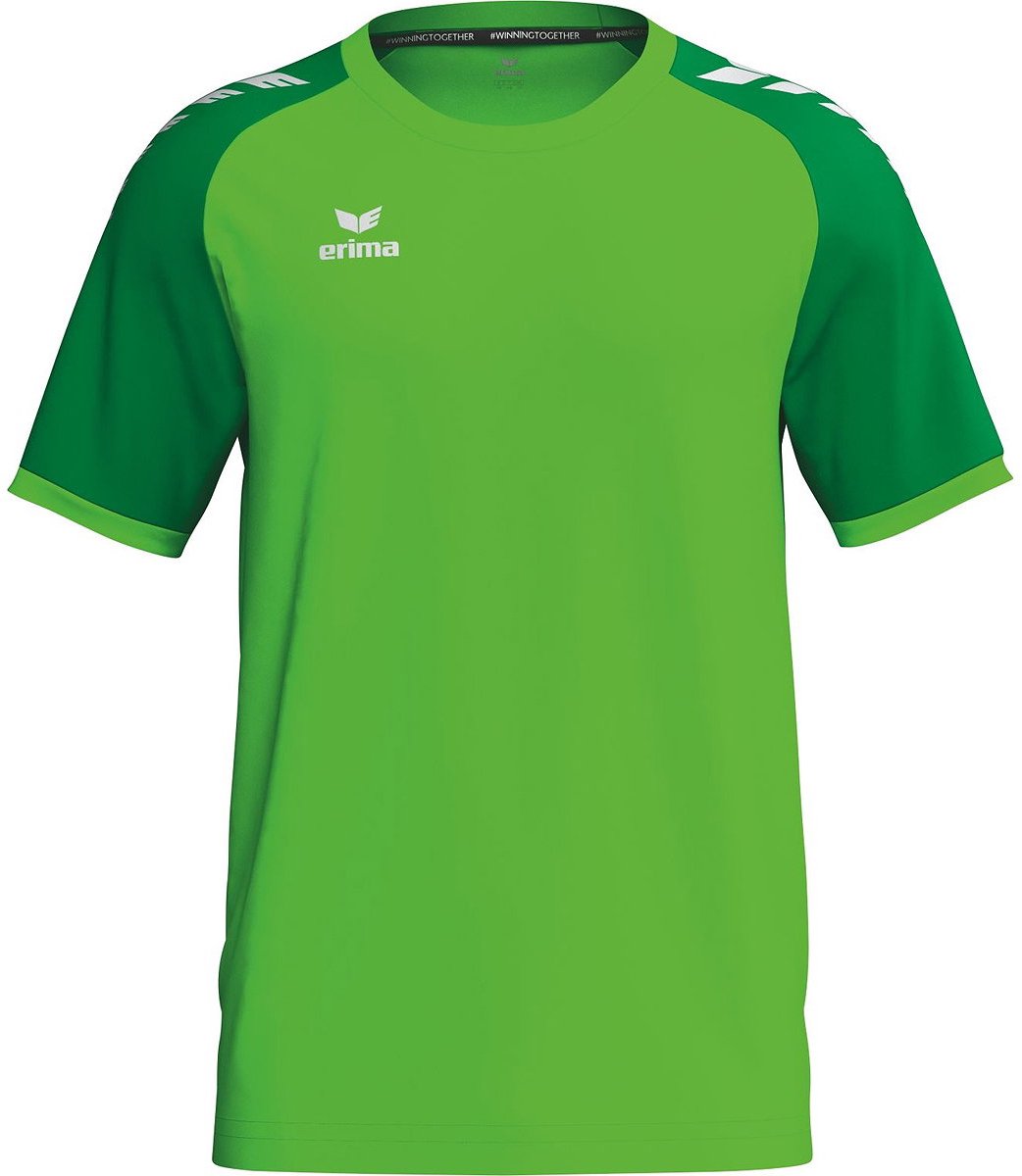 Erima Wings Shirt Korte Mouw Heren - Green Gecko / Smaragd | Maat: S