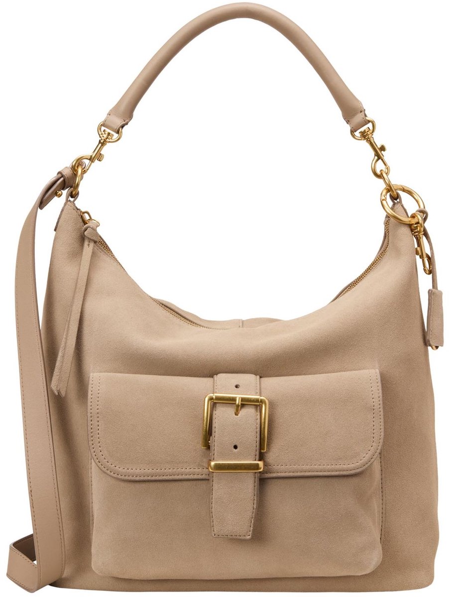 Marc O'Polo schoudertas Caamu Hobo Bag Earthy Taupe beige