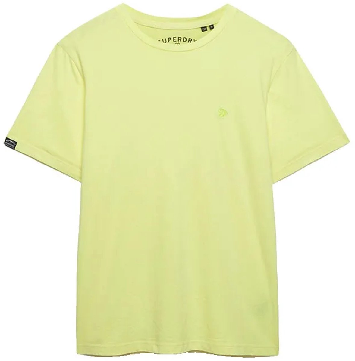 Superdry Classic Essential Neon T-shirt Heren T-shirts Geel