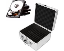 Harde Schijf Opslag - Externe Opslag - Data Bescherming - 20 Bay Capaciteit - 23x22x14 cm - Zilver