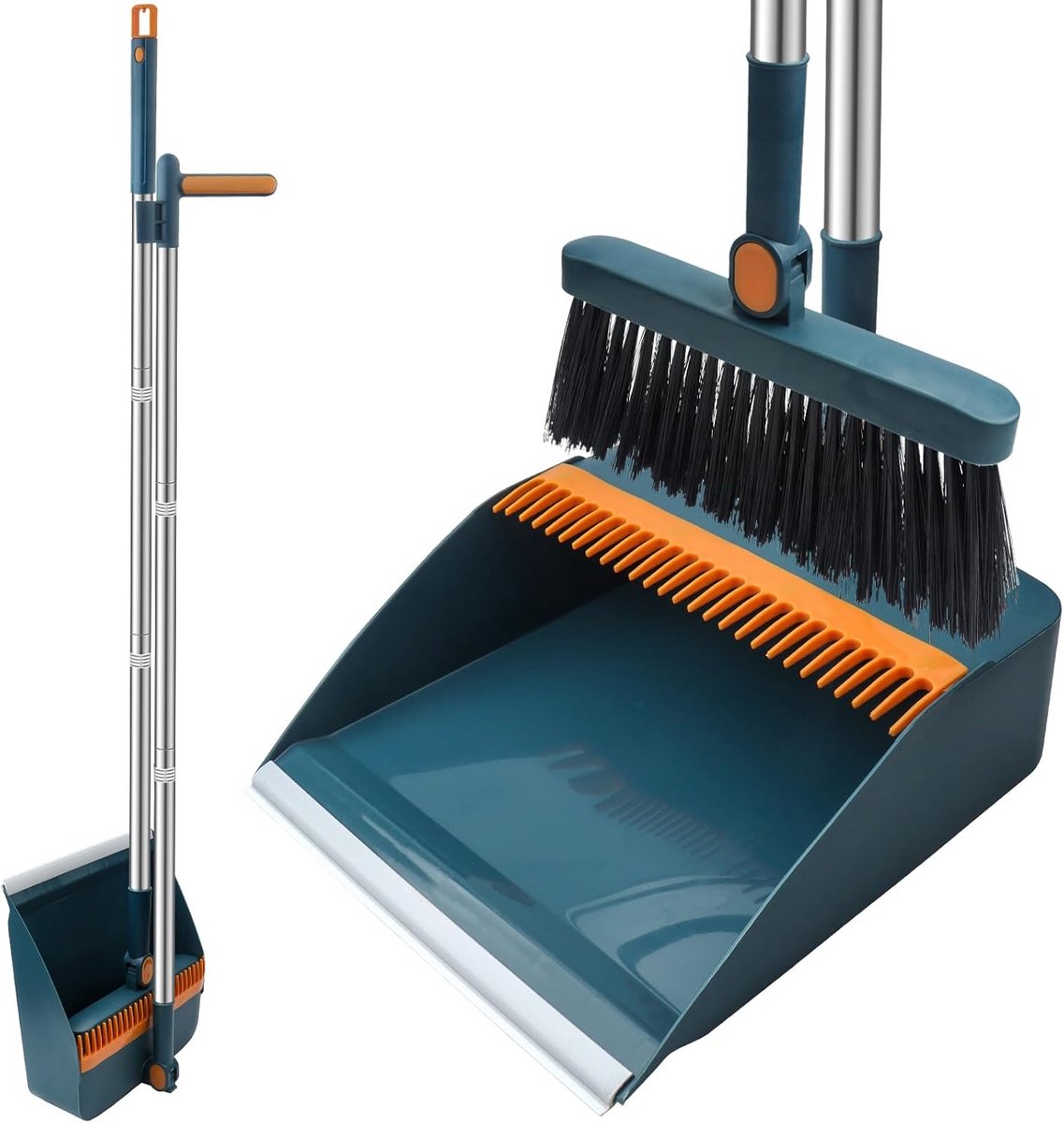Stoffer en Blik Met Steel – Veger en Blik – Handveger – schoonmaakidee