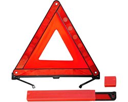 Gevarendriehoek - Auto reflector - Veiligheid bij pech - Snel opvouwbaar - Compact - Rood