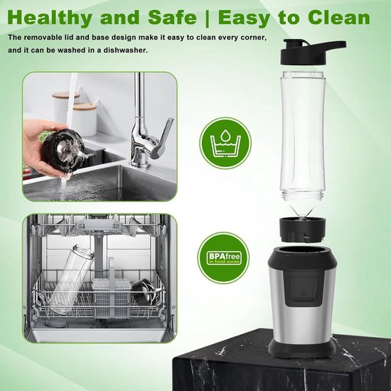 Blender To Go - Smoothie Maker - Draagbare Blender - drankmaker van Merkloos — afbeelding 2