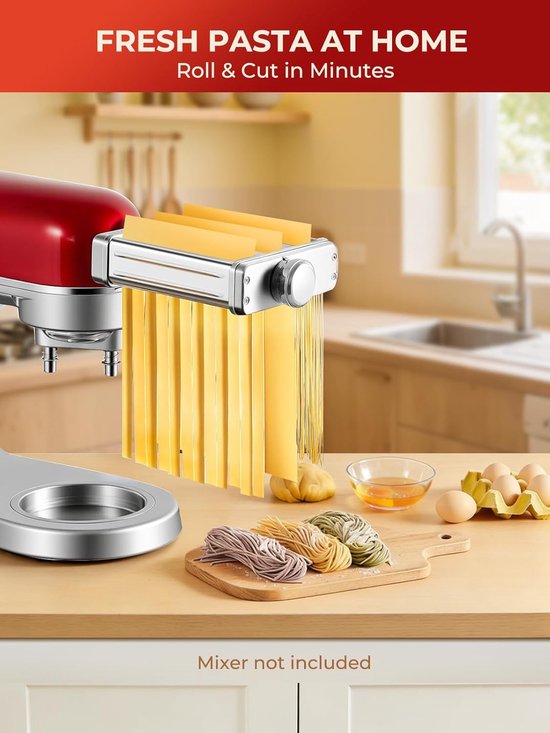 Pasta Machine - Pasta Maker - Pasta Tool - deeg tool set van Merkloos — afbeelding 2