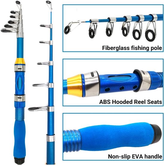 Vishengel Kinderen - Telescopische Hengel - Hengelset - visgerei kids — afbeelding 4