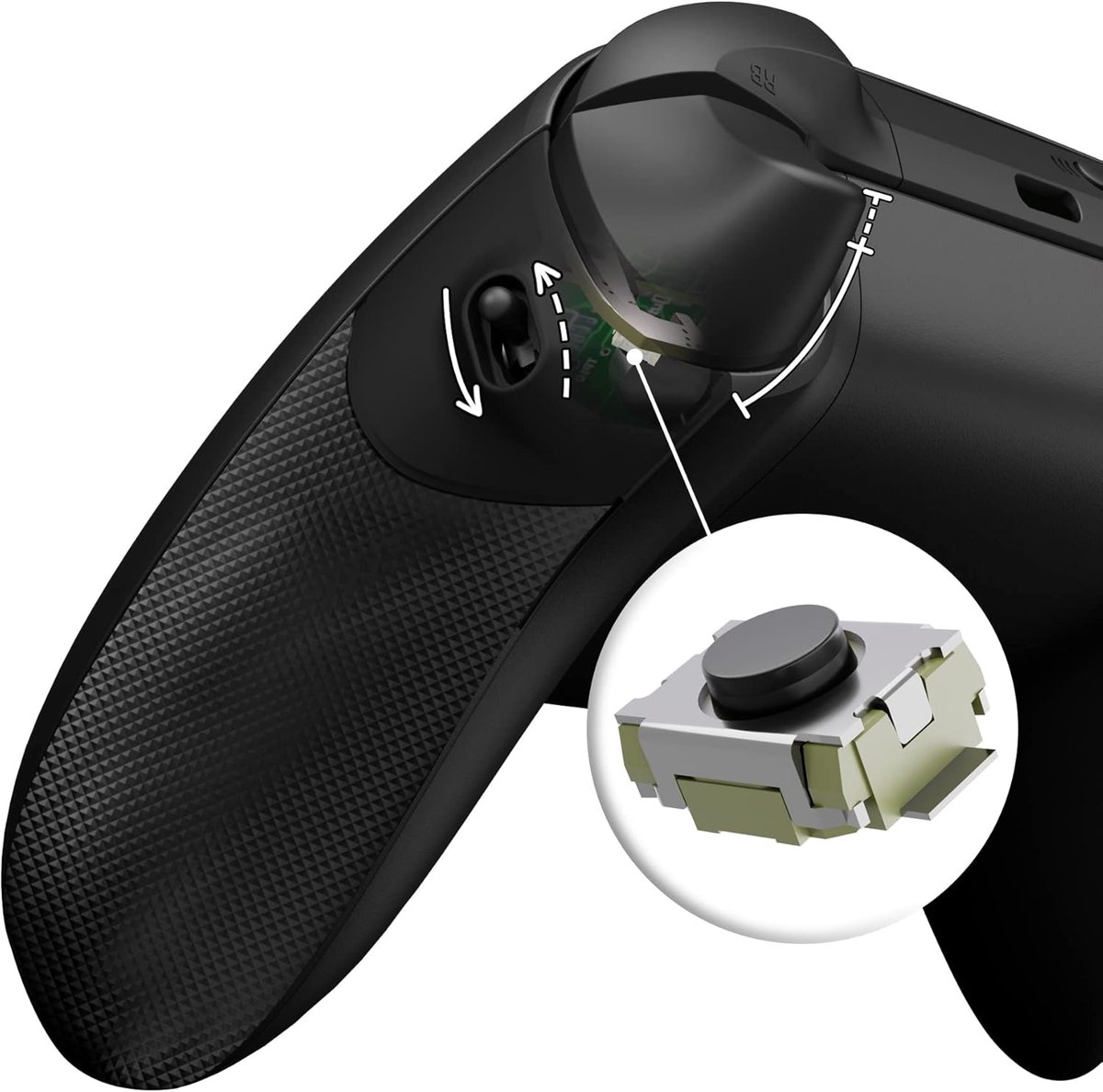 Controller Accessoires - Grip Kit - Snellere Reactie - Verstelbare Trigger Locks - 8x3x1.5 cm - Zwart