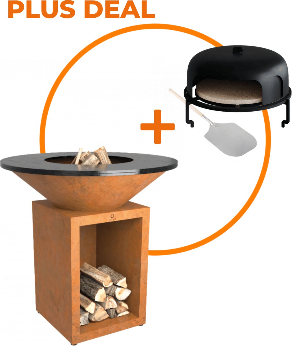 Bundel Deal: OFYR Classic Cortenstaal 100 Storage + GRATIS Pizza Oven