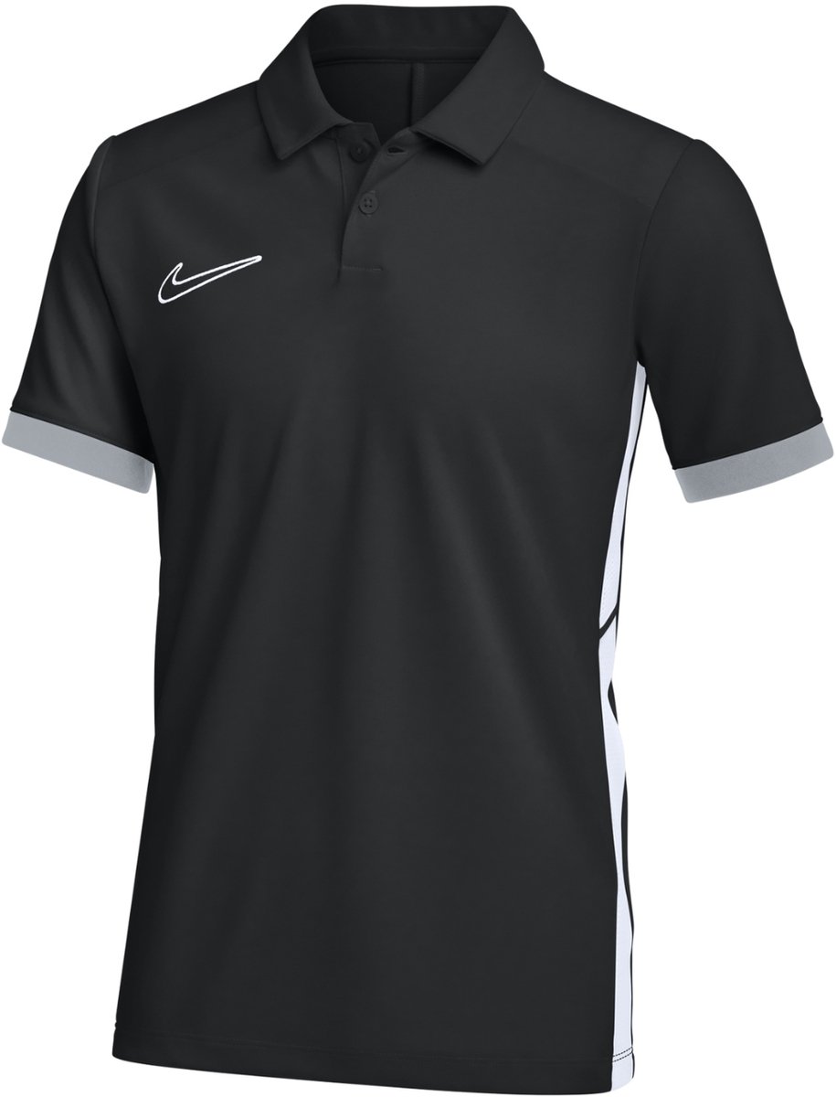 Nike Team T-shirt Kinderen Dri-FIT Academy 25 SS Poloshirt Zwart - Maat M