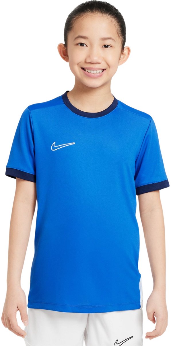 Nike Team T-shirt Kinderen Dri-FIT Academy 25 SS Blauw - Maat XS