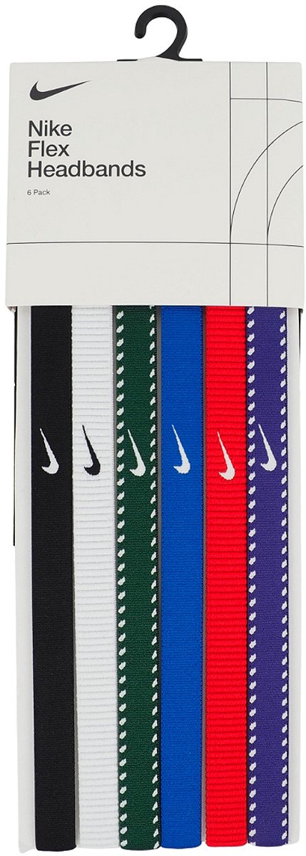 NIKE ACCESSOIRES nike flex classic headbands 6pk Haarband running Blauw