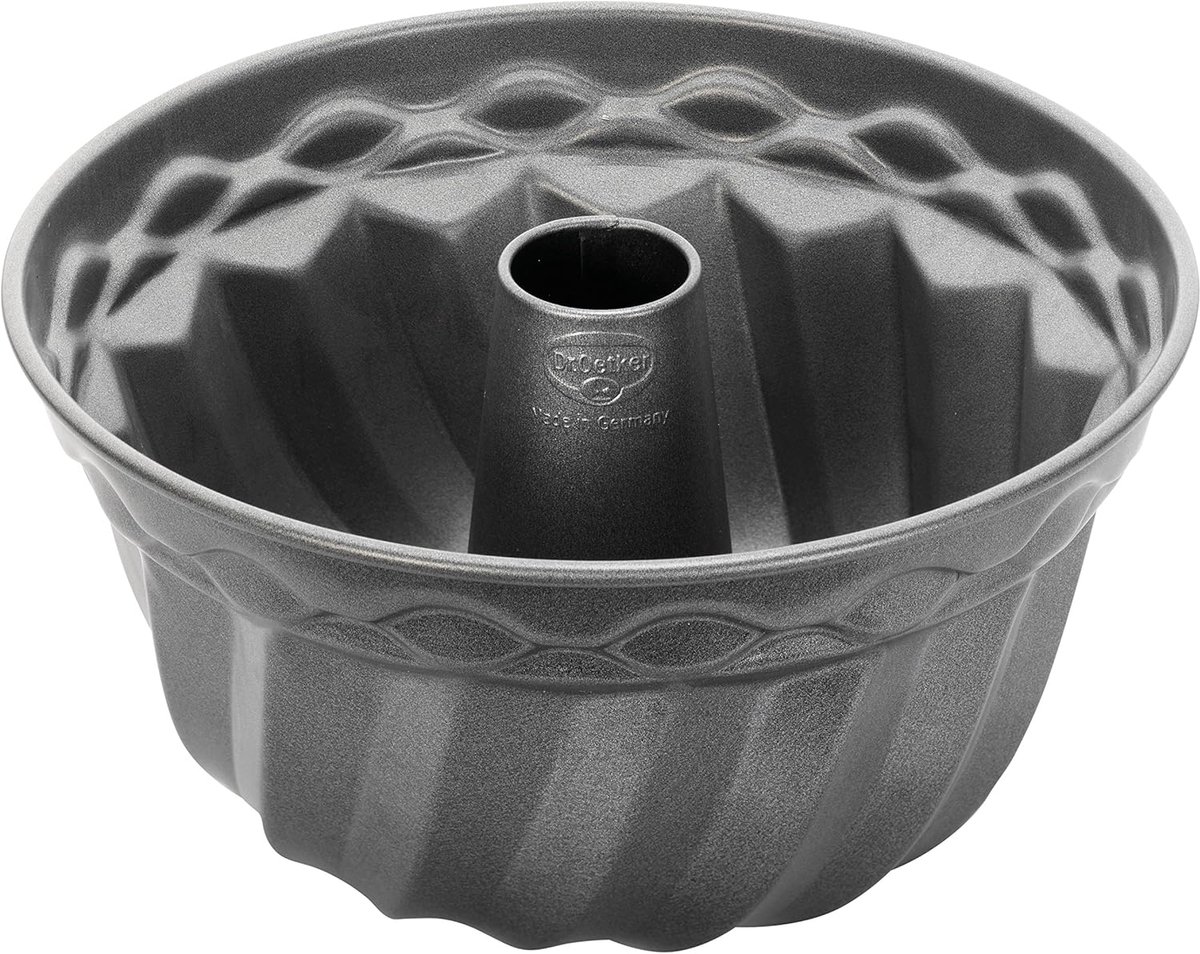 Tulband Bakvorm - Ronde Cakevorm - Taarten Bakken - Keramisch Antiaanbak - Ø 24 cm - Grijs