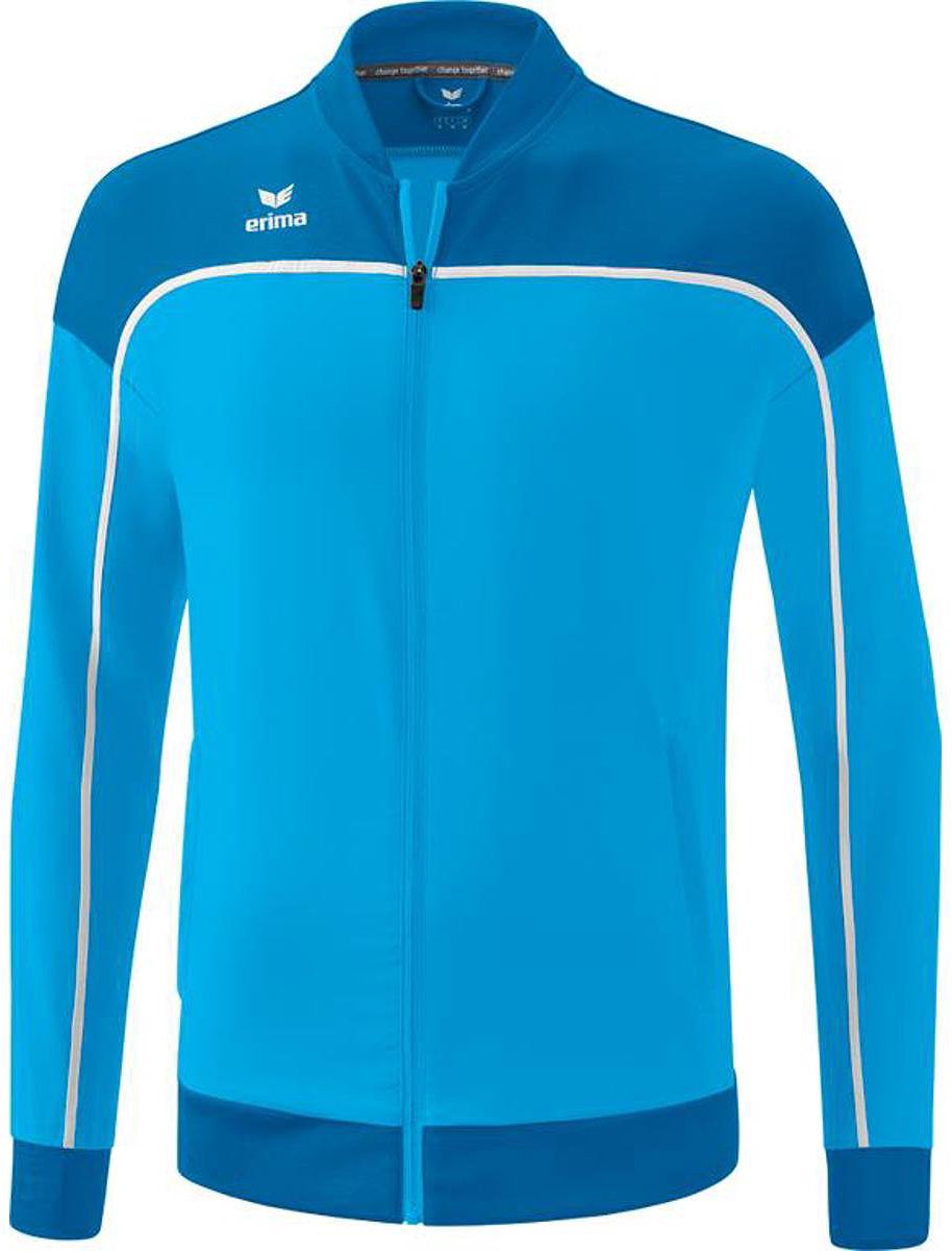 Erima Change Presentatiejack Heren - Curaçao / Wit | Maat: 3XL