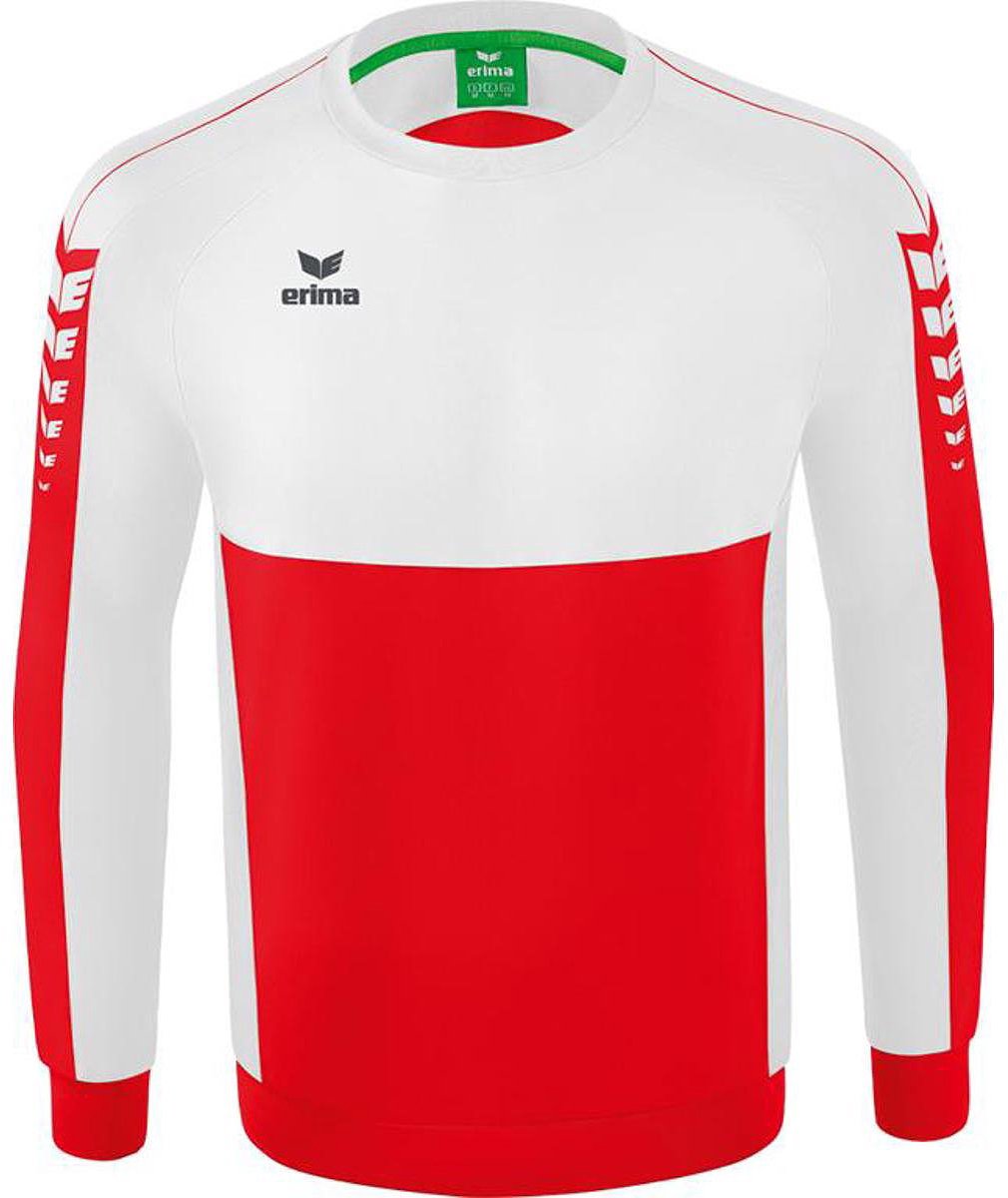 Erima Six Wings Sweatshirt Heren - Rood / Wit | Maat: XL
